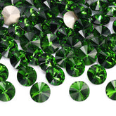 Fern Green Rivoli Shape High Quality Glass Pointed Back Fancy Rhinestones WholesaleRhinestone
